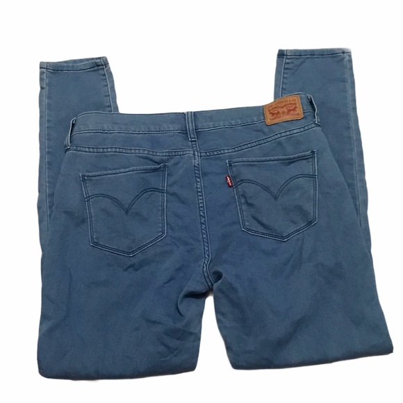 Levi’s Skinny Jeans Mid Rise Light Wash Blue Sz 32 - Picture 7 of 7